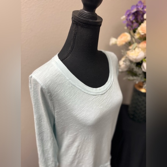 Good Luck Tee Sky Blue Women's Long Sleeve Top Size M - Picture 6 of 7